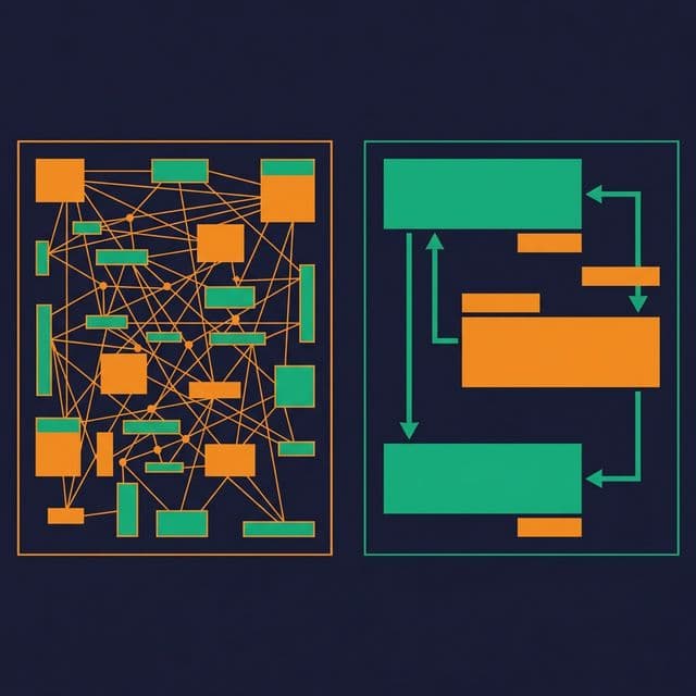 OLTP normalized model vs. OLAP denormalized model side by side